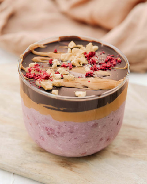 Magic Shell Acai Overnight Oats