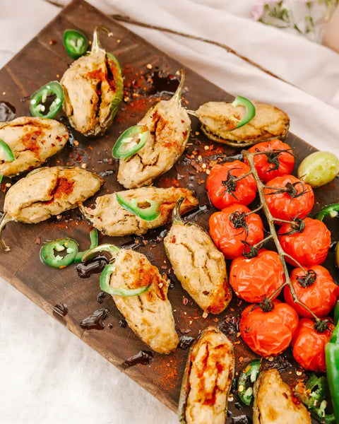 Cashew Cheese Smokey Jalapeno Poppers