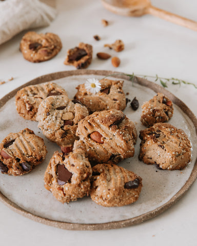 Choc Chip Almond Cookies