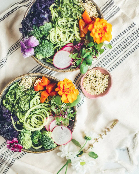 Pumpkin and Kale Pesto Zucchini Pasta